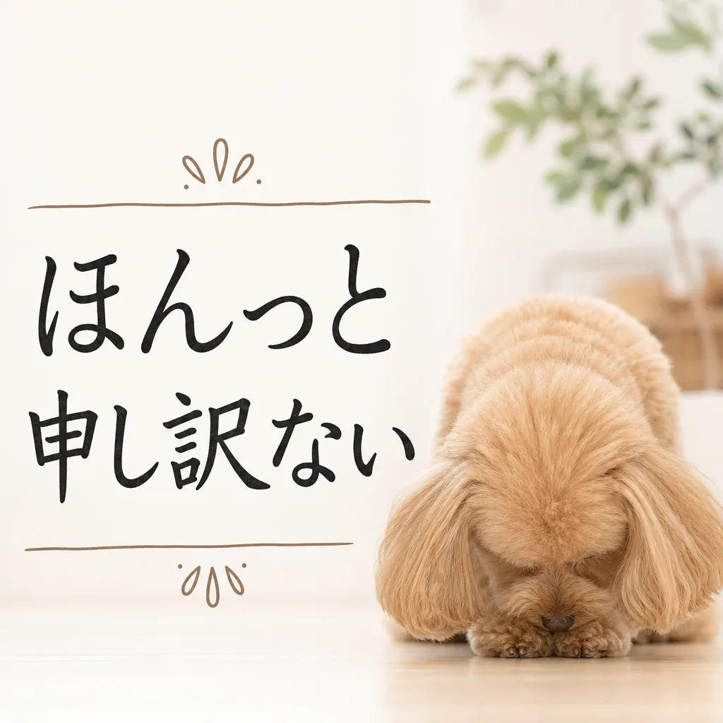 ほんっと申し訳ない