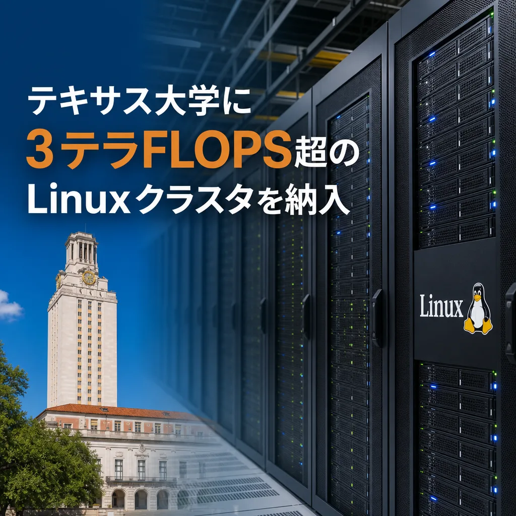 テキサス大学に3テラFLOPS超のLinuxクラスタを納入