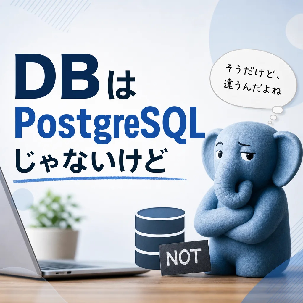 DBはPostgreSQLじゃないけど