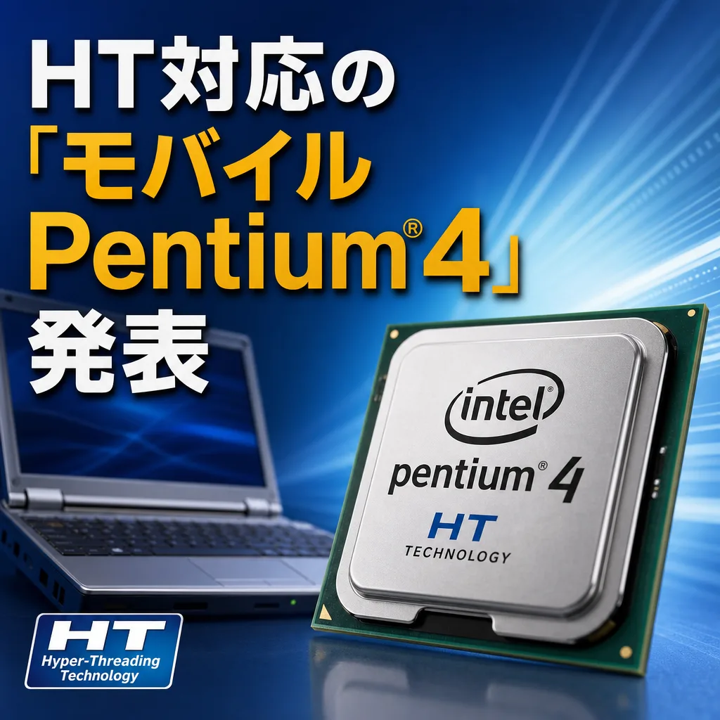 HT対応の「モバイルPentium 4」発表