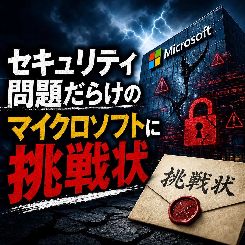 セキュリティ問題だらけのマイクロソフトに挑戦状
