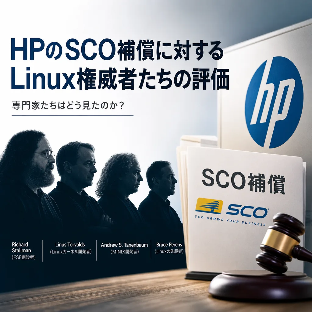 HPのSCO補償に対するLinux権威者たちの評価
