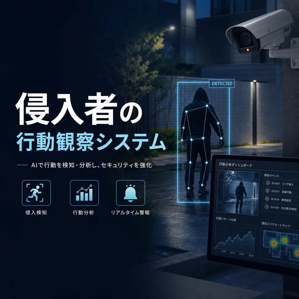 侵入者の行動観察システム