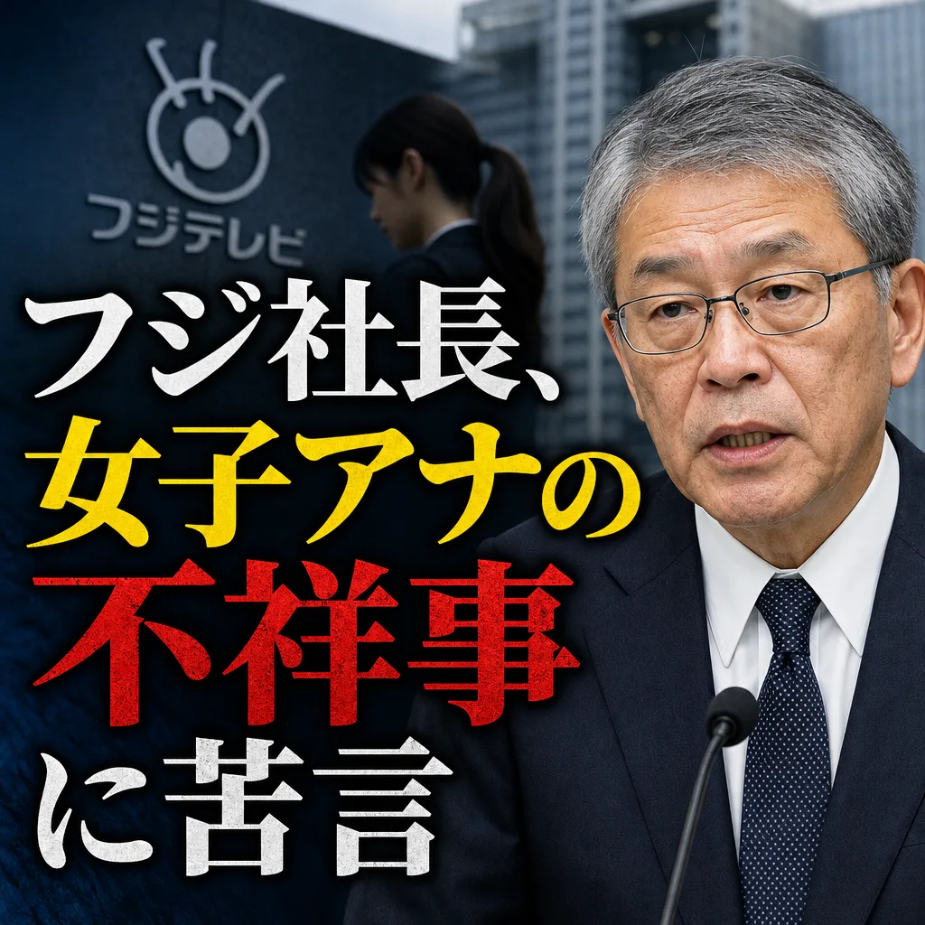 フジ社長、女子アナの不祥事に苦言