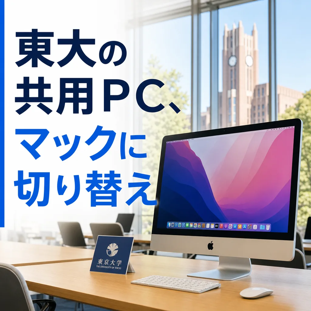 東大の共用ＰＣ、マックに切り替え