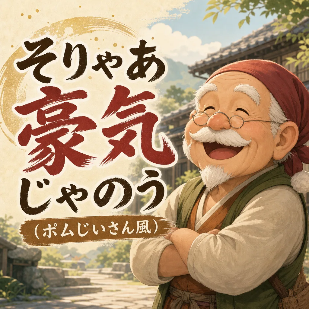 そりゃあ豪気じゃのう（ポムじいさん風）