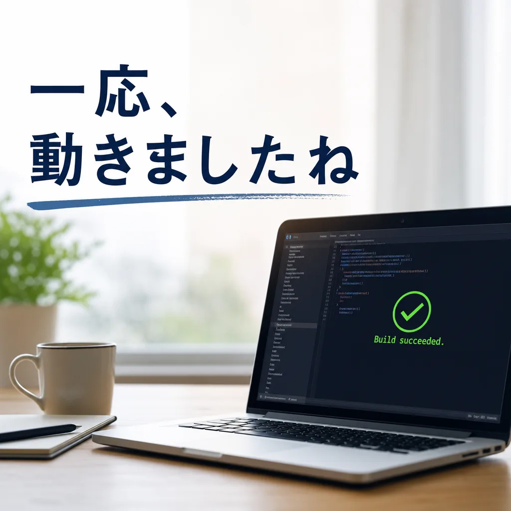 一応、動きましたね
