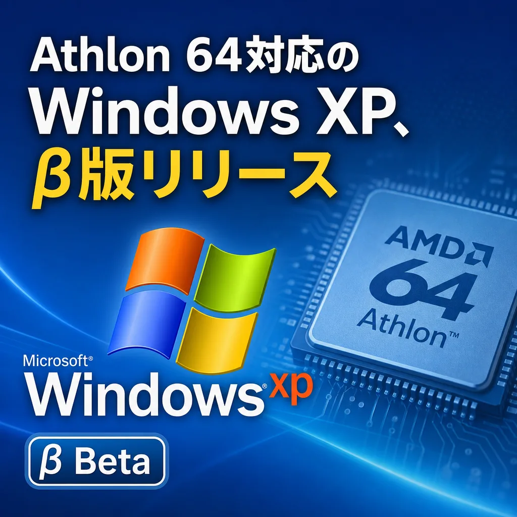 Athlon 64対応のWindows XP、β版リリース