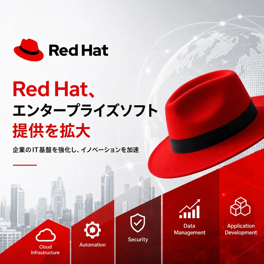 Red Hat、エンタープライズソフト提供を拡大