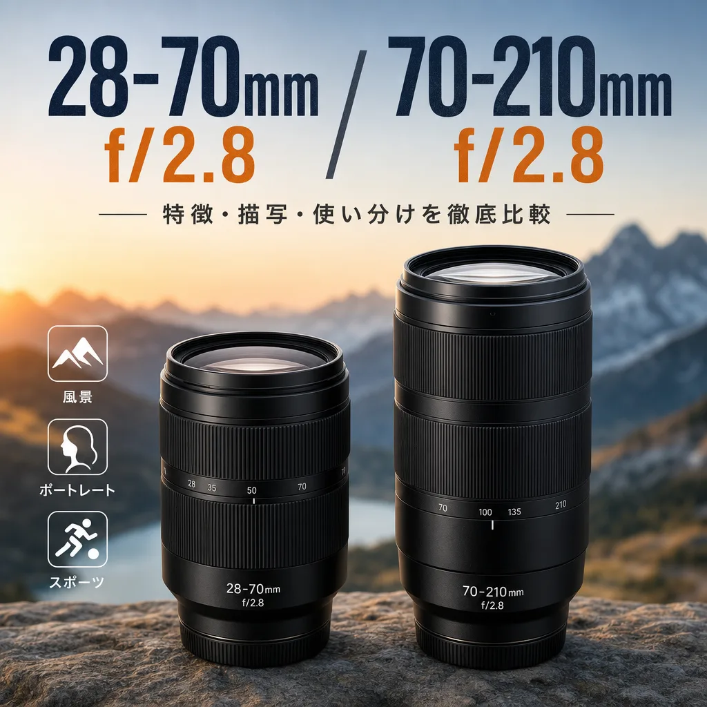 28-70mm f/2.8、70-210mm f/2.8