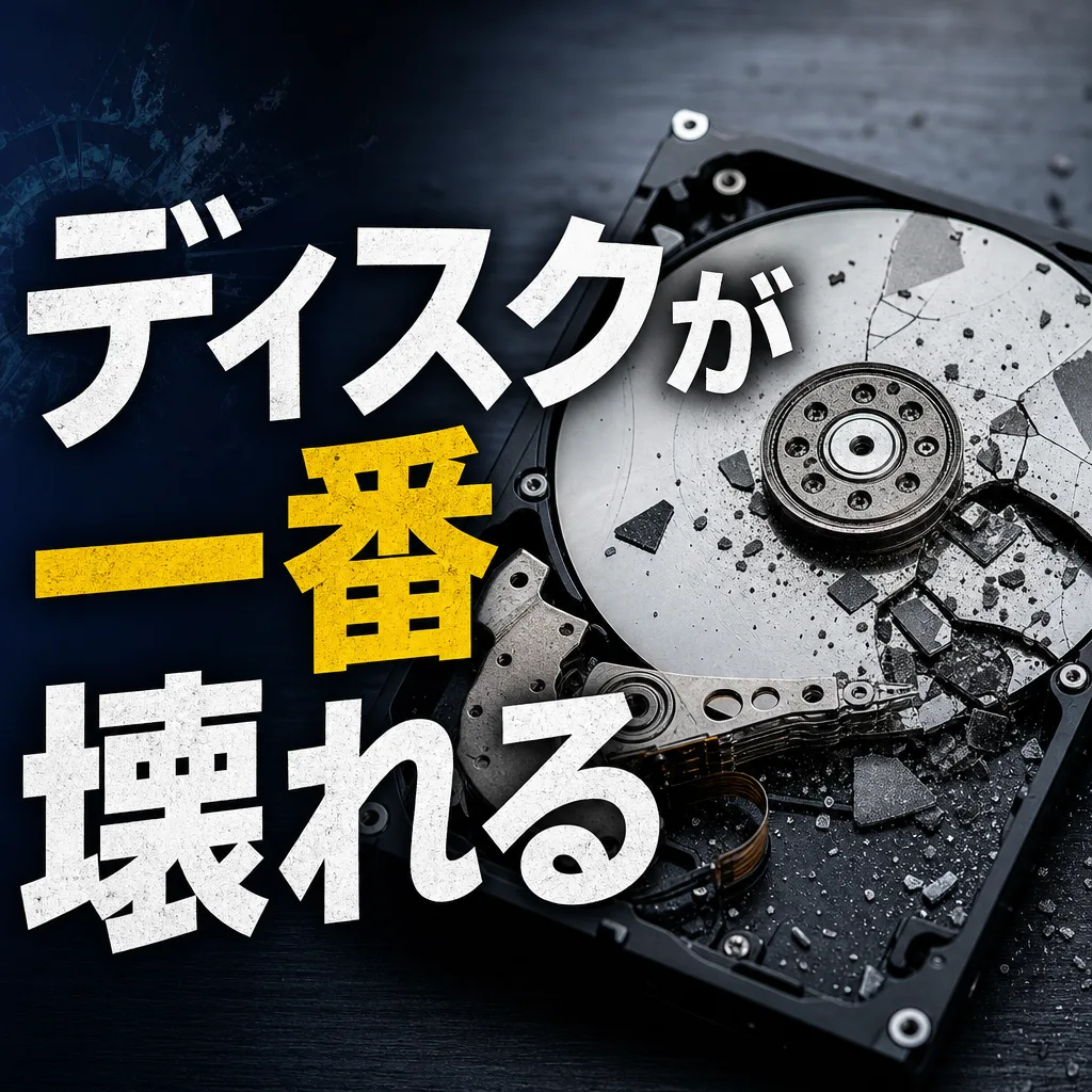 ディスクが一番壊れる