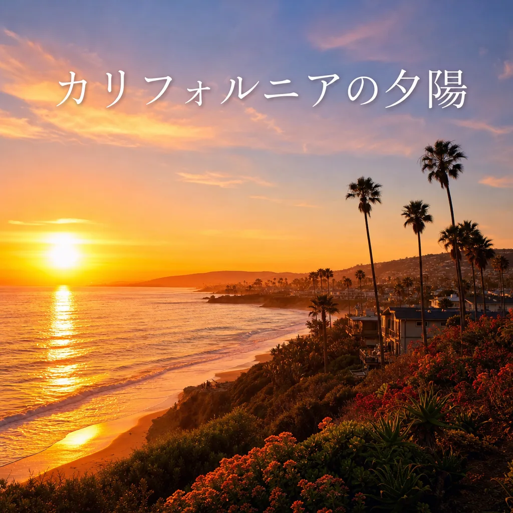 カリフォルニアの夕陽