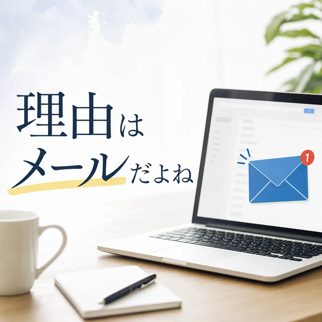 理由はメールだよね