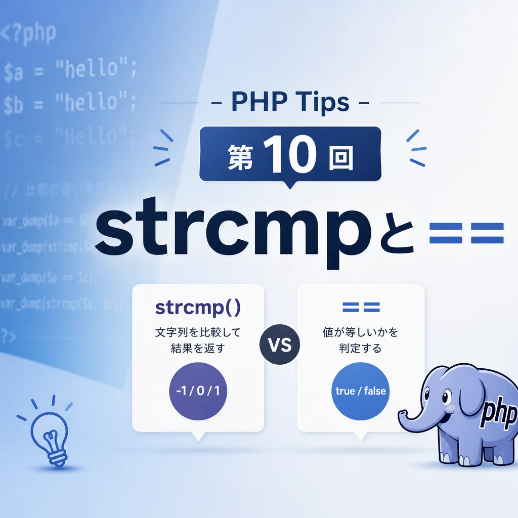 -PHP Tips- 第10回 strcmpと==