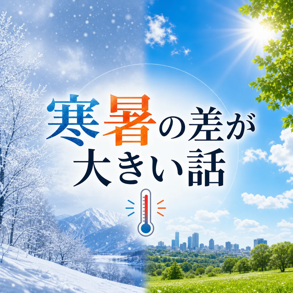 寒暑の差が大きい話
