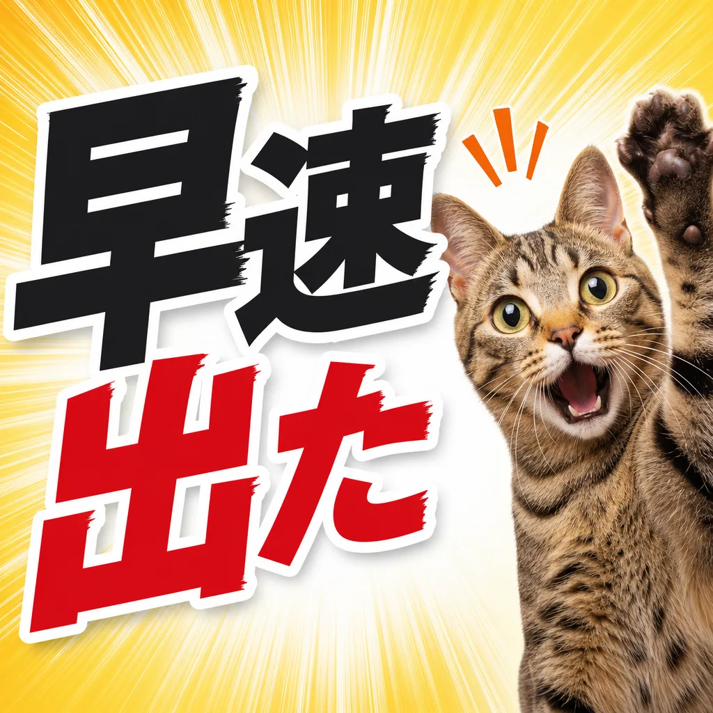 早速出た