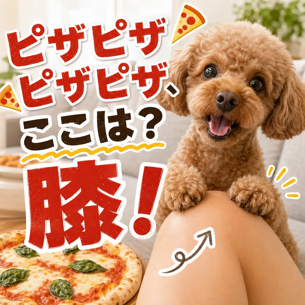 ピザピザピザピザ、ここは？膝！