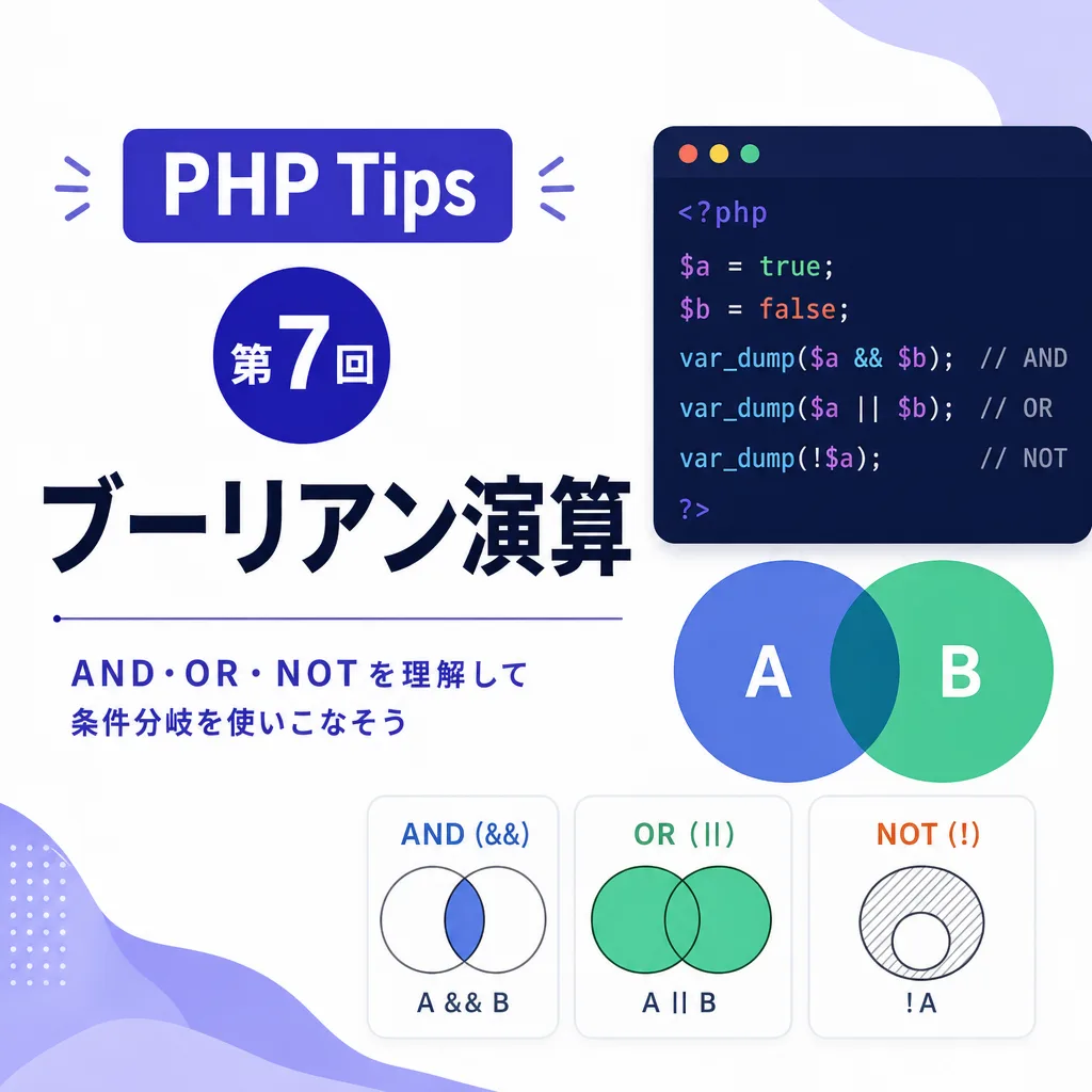 -PHP Tips- 第7回 ブーリアン演算