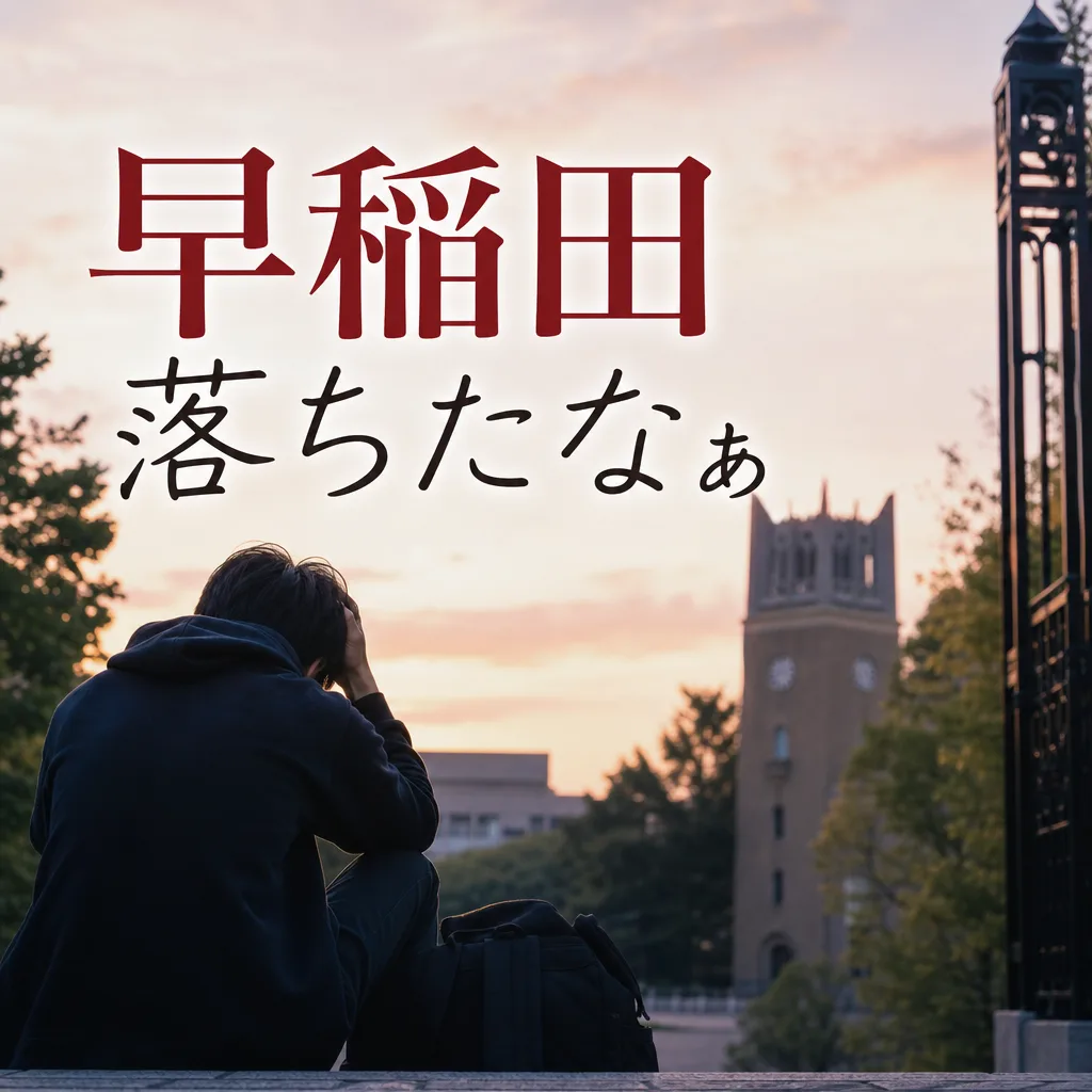 早稲田落ちたなぁ