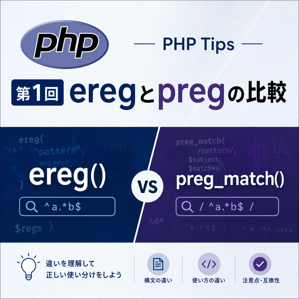 -PHP Tips- 第1回 eregとpregの比較