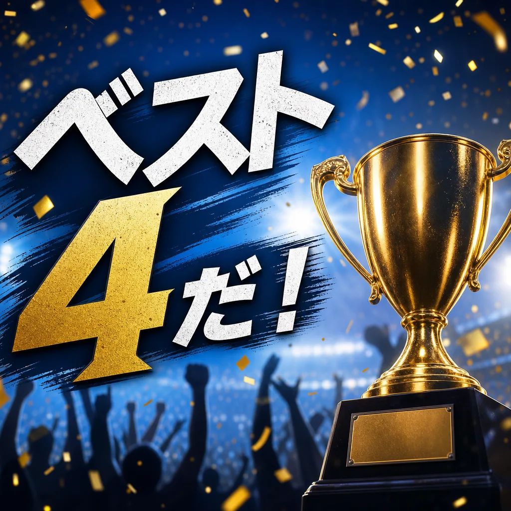 ベスト4だ！
