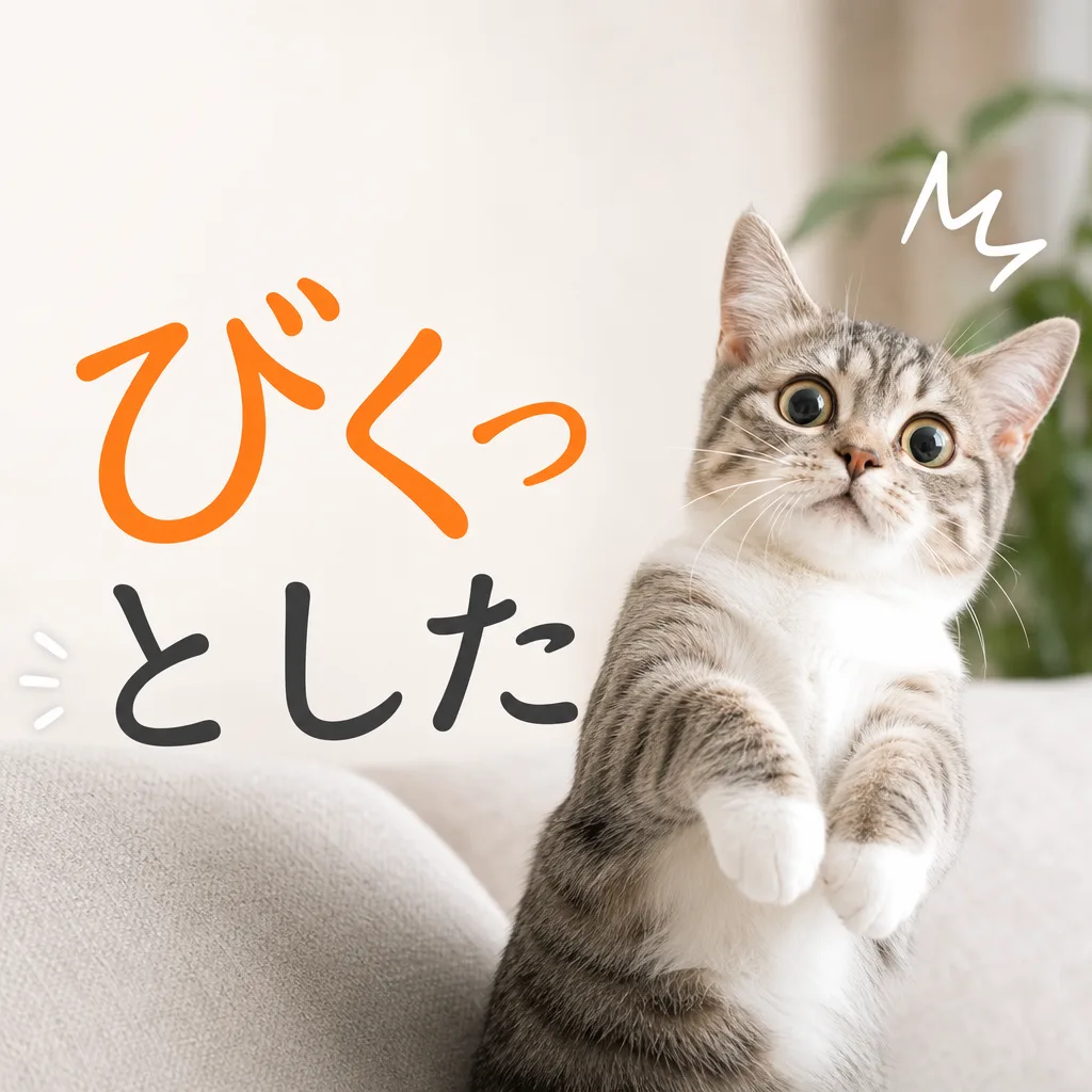 びくっとした