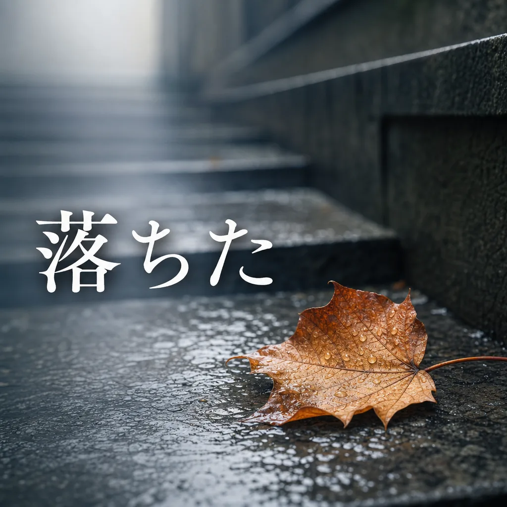落ちた