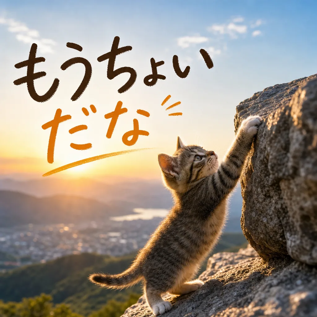 もうちょいだな