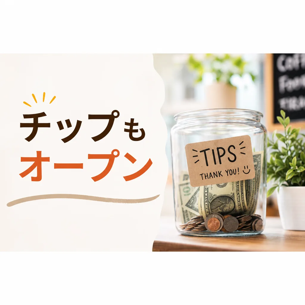 チップもオープン