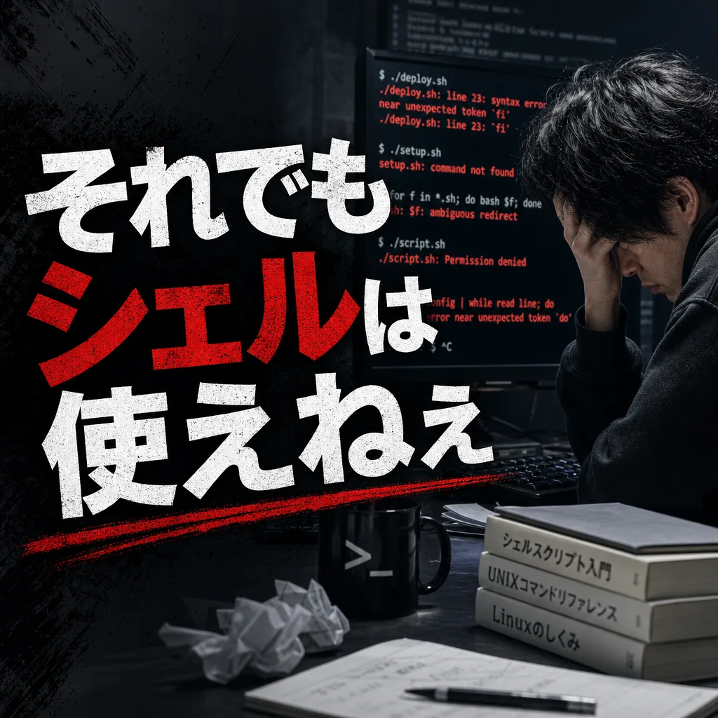 それでもシェルは使えねぇ