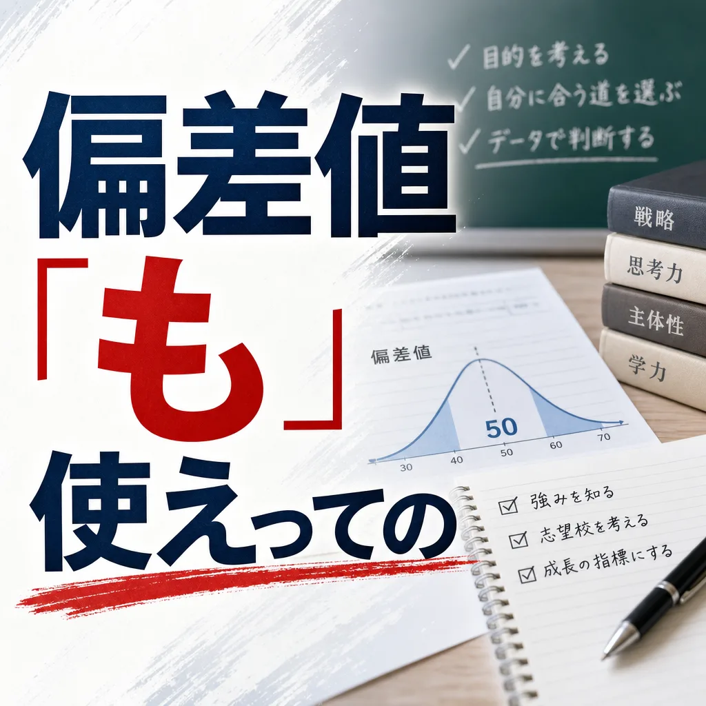 偏差値「も」使えっての