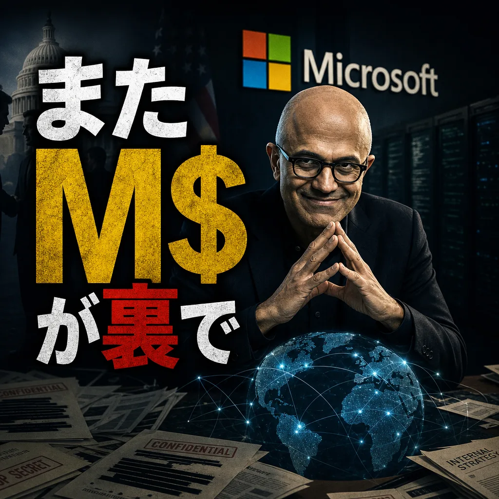 またM$が裏で