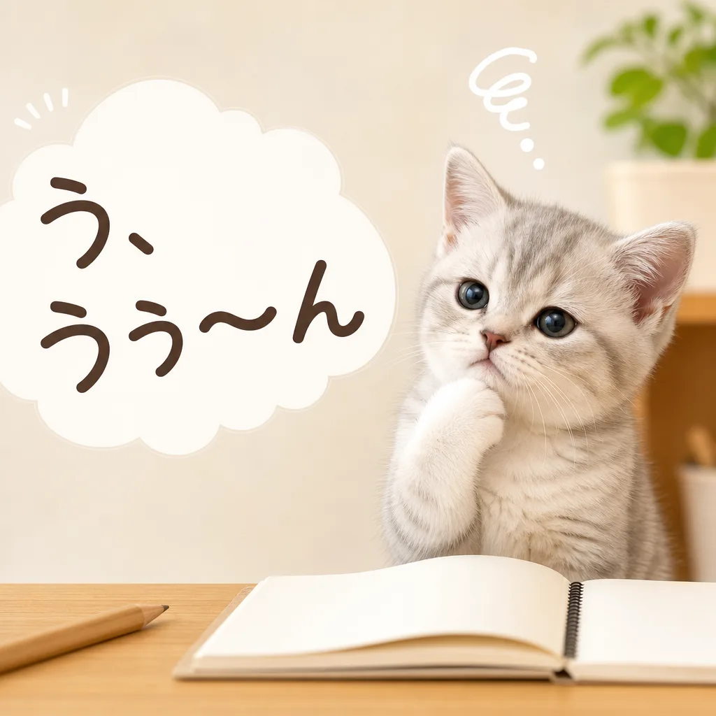 う、うう〜ん