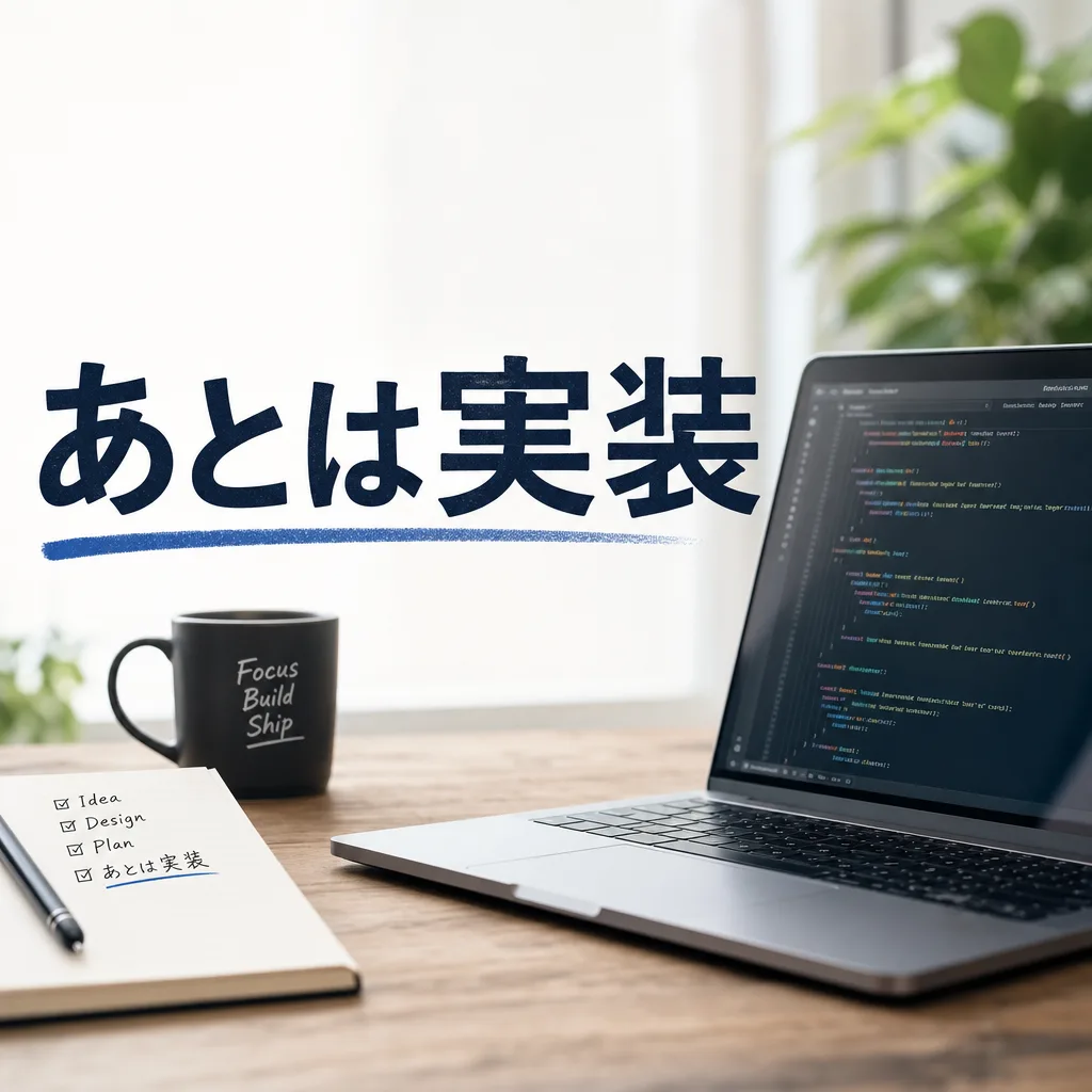 あとは実装