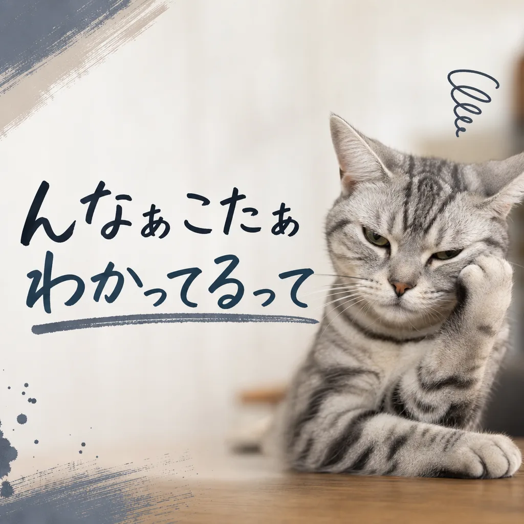んなぁこたぁわかってるって