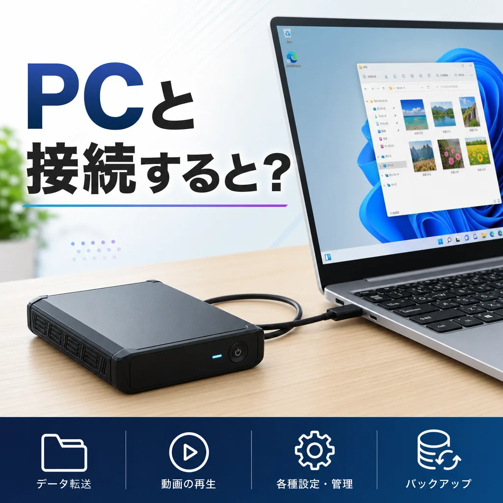 PCと接続すると？