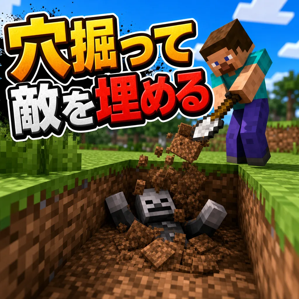 穴掘って敵を埋める