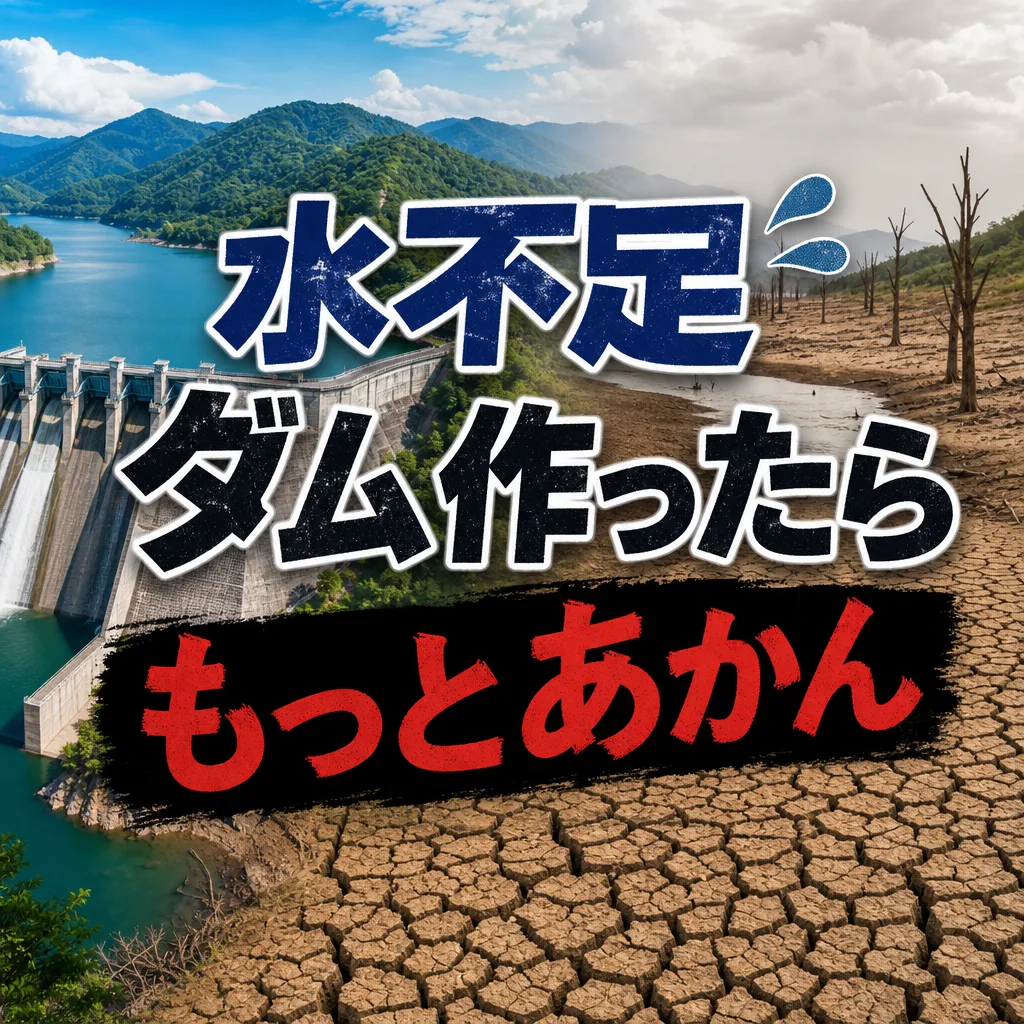 水不足でダム作ったらもっとあかん