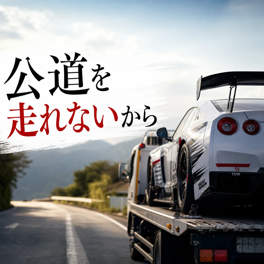 公道を走れないから