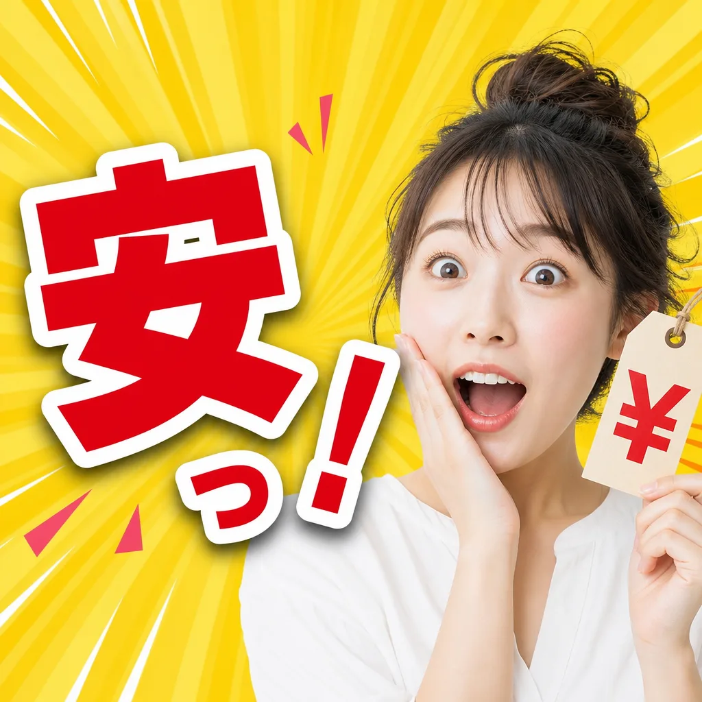 安っ！