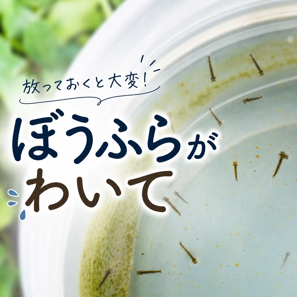 ぼうふらがわいて
