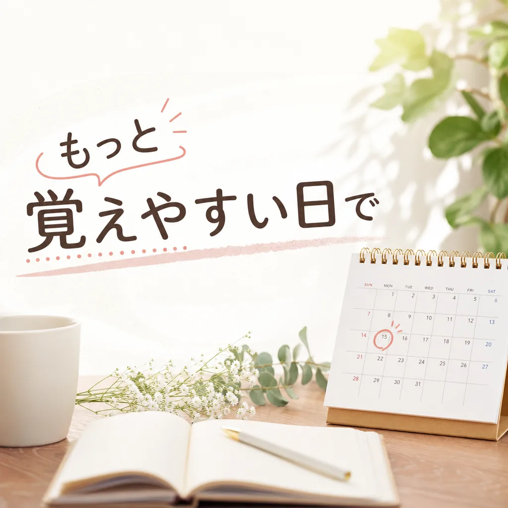 もっと覚えやすい日で