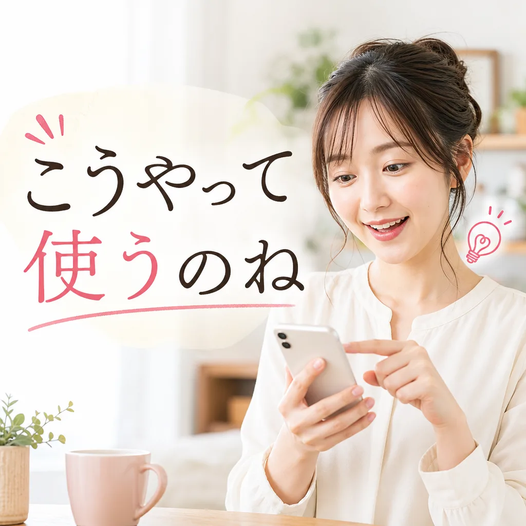 こうやって使うのね