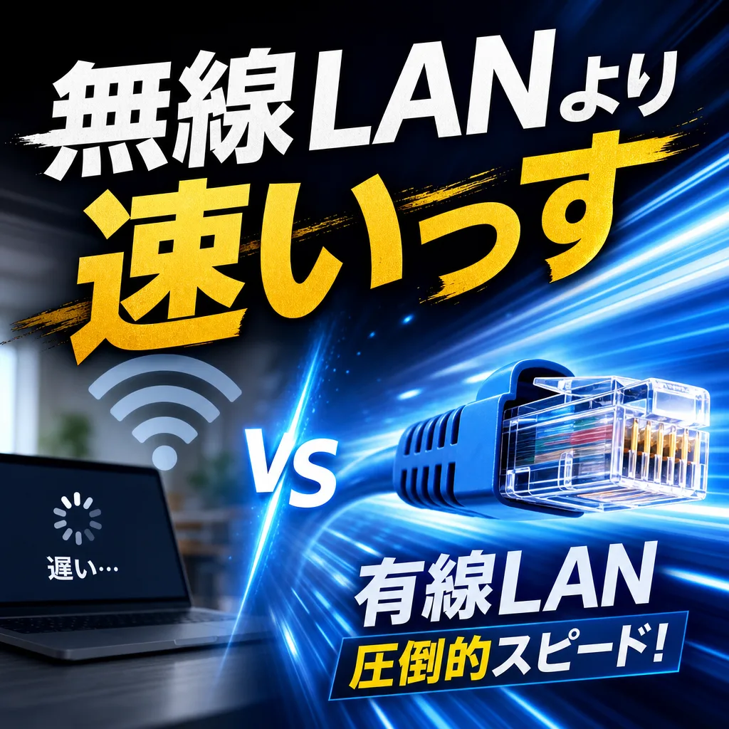 無線LANより速いっす