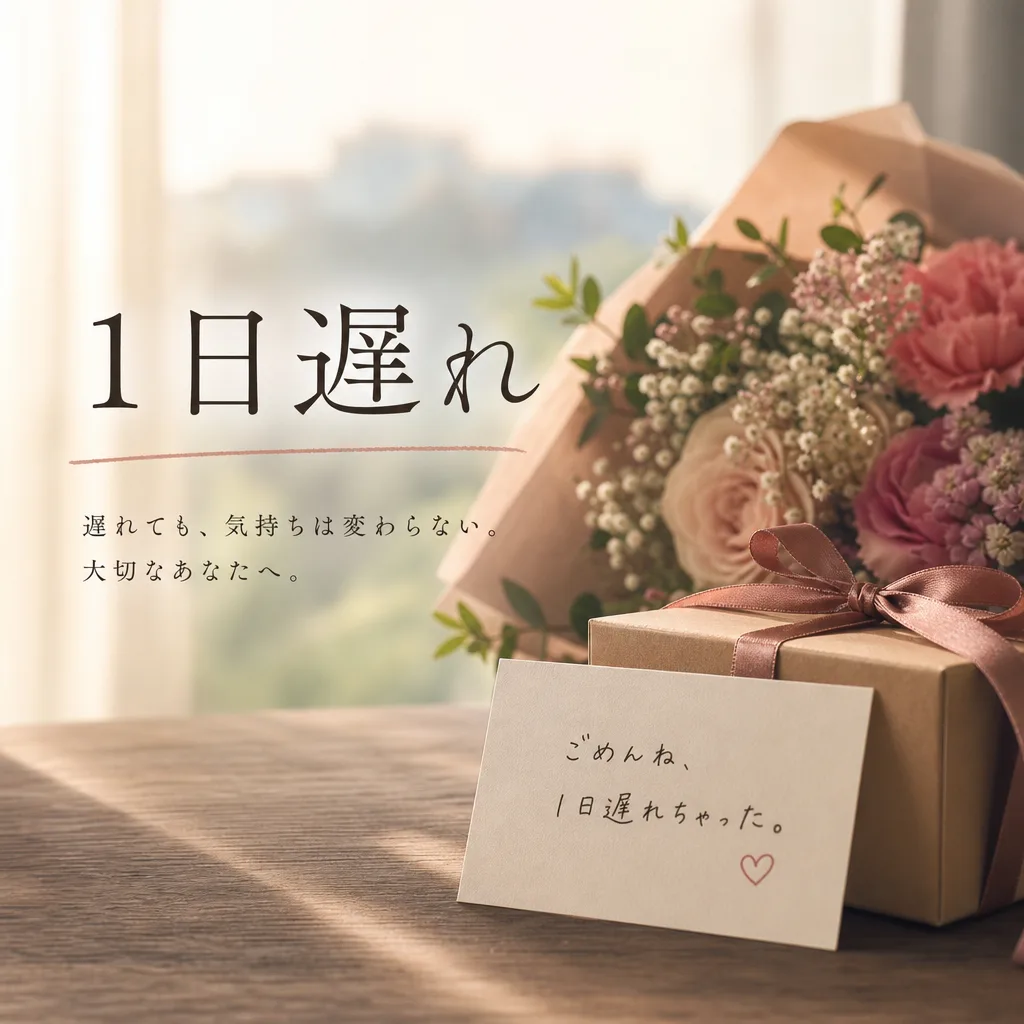 １日遅れ