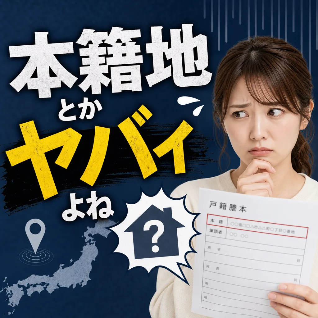 本籍地とかヤバイよね