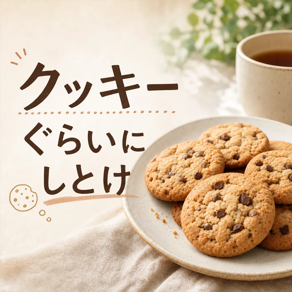 クッキーぐらいにしとけ