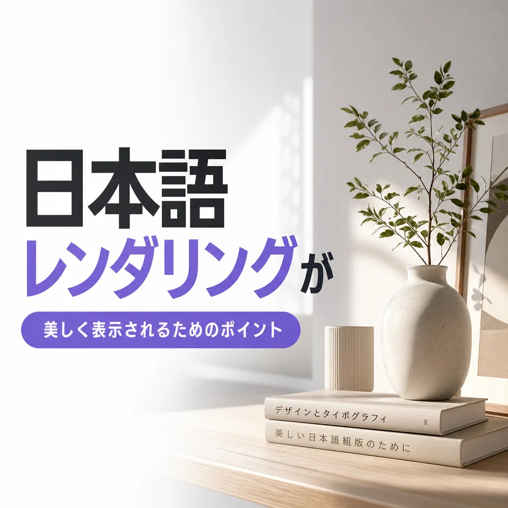 日本語レンダリングが