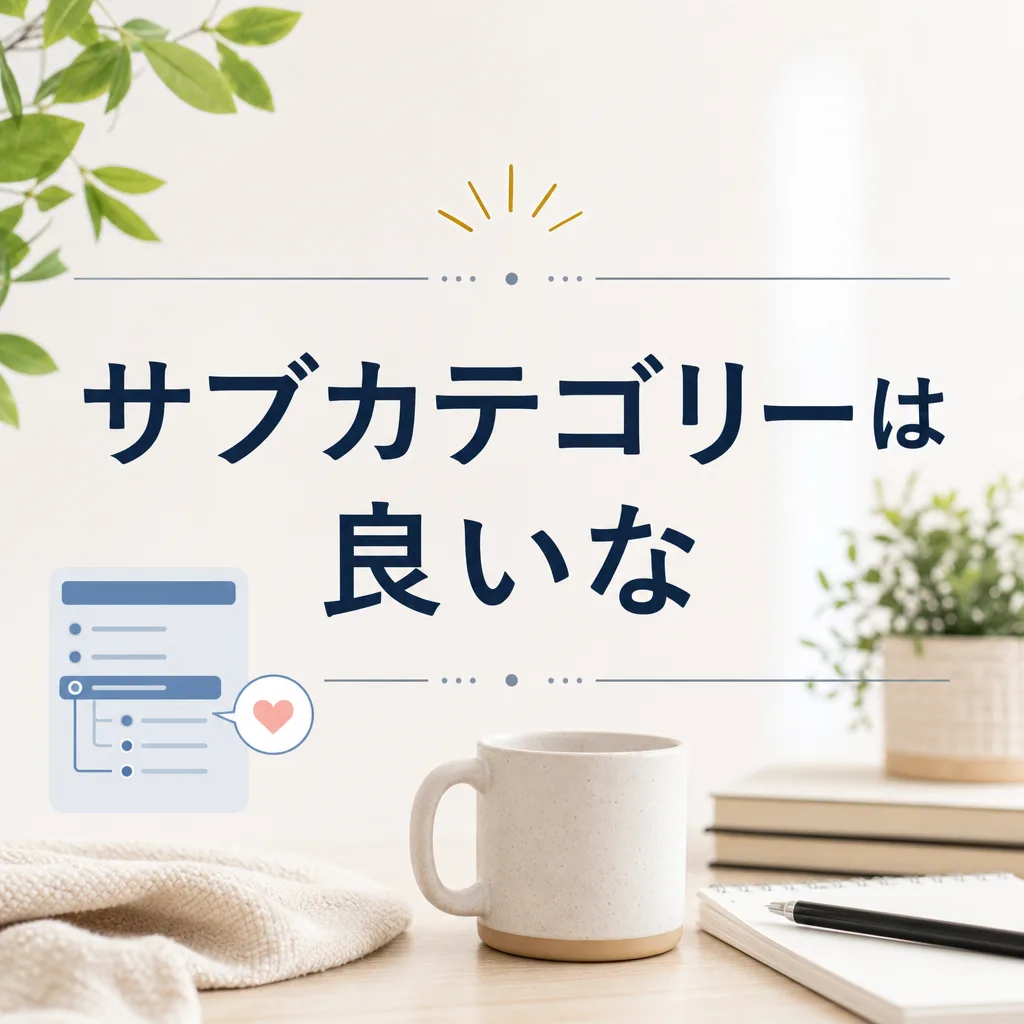 サブカテゴリーは良いな