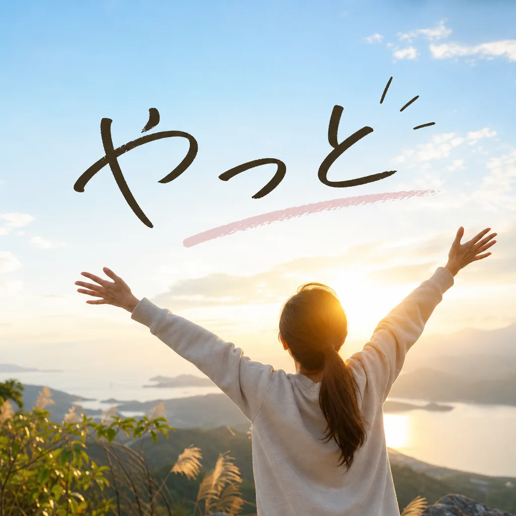 やっと